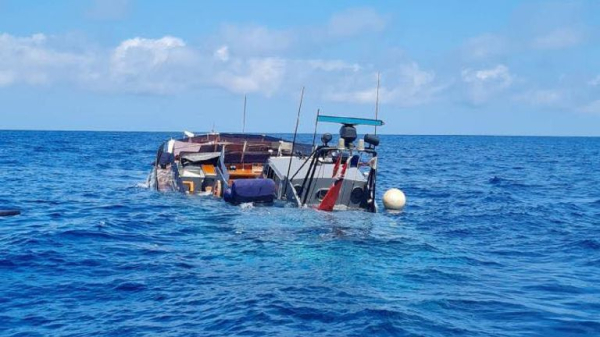 Yacht that Princess Diana spent last summer on with Dodi Al-Fayed sinks to bottom of Mediterranean 